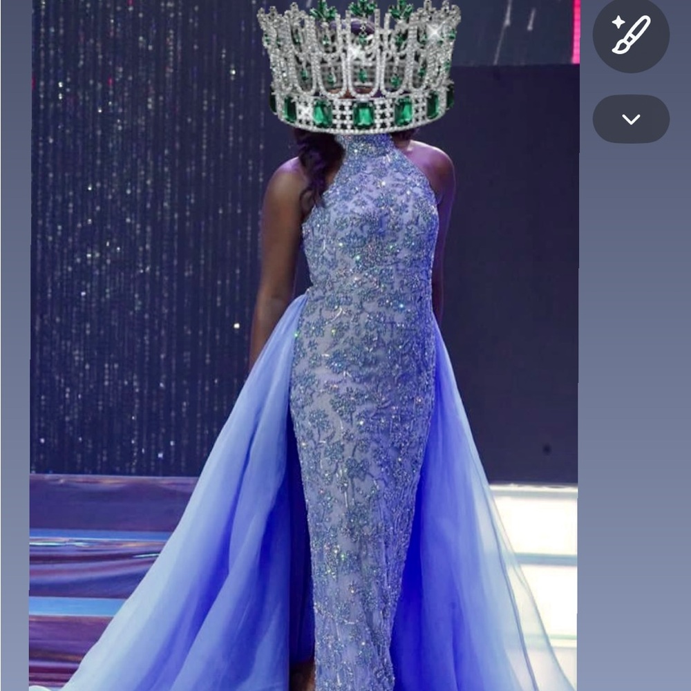 Sherri Hill Periwinkle Embellished Dress